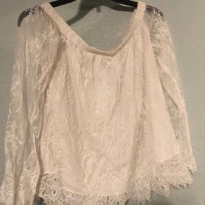 White Off The Shoulder Shirt